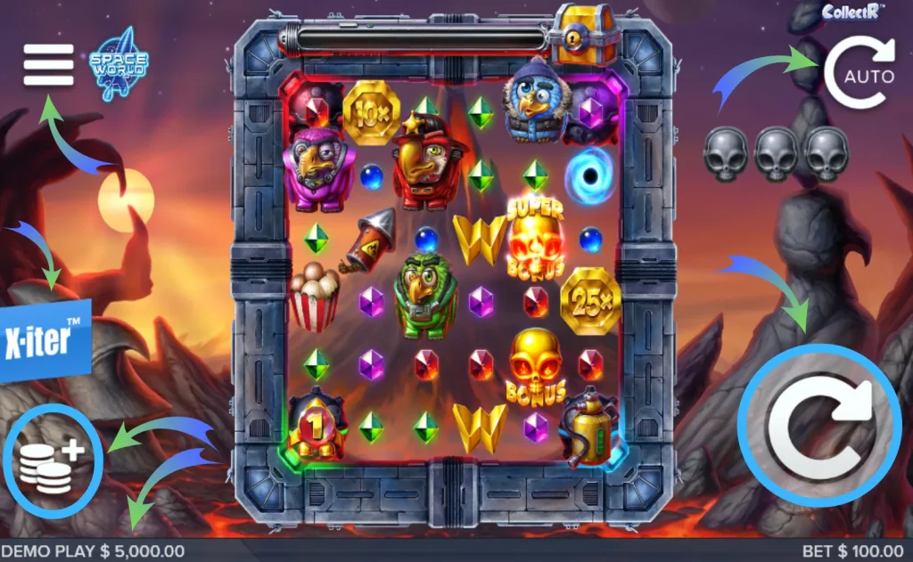 Navigating the Slot Interface
